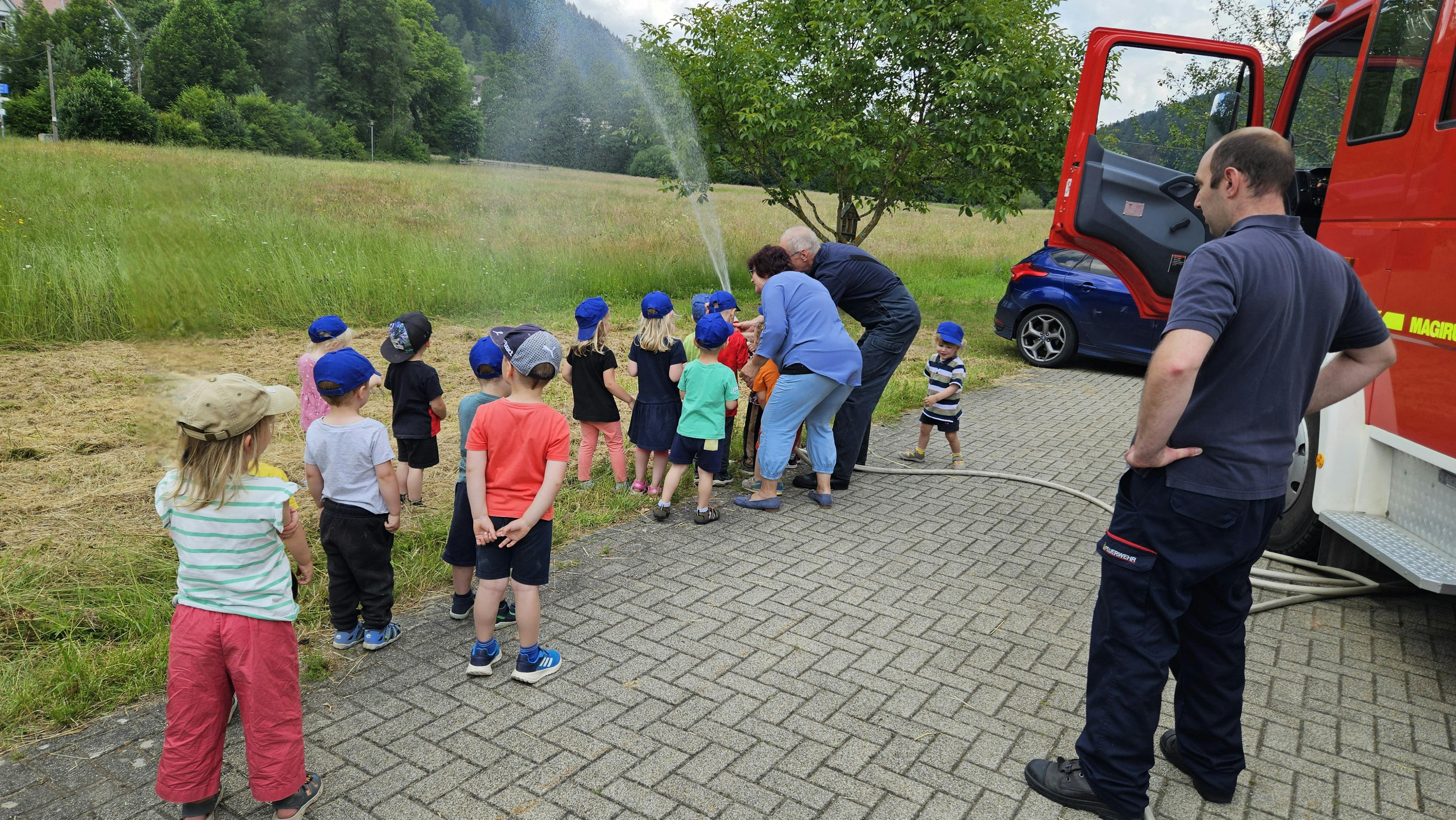 Feuerwehr im Kindergarten
